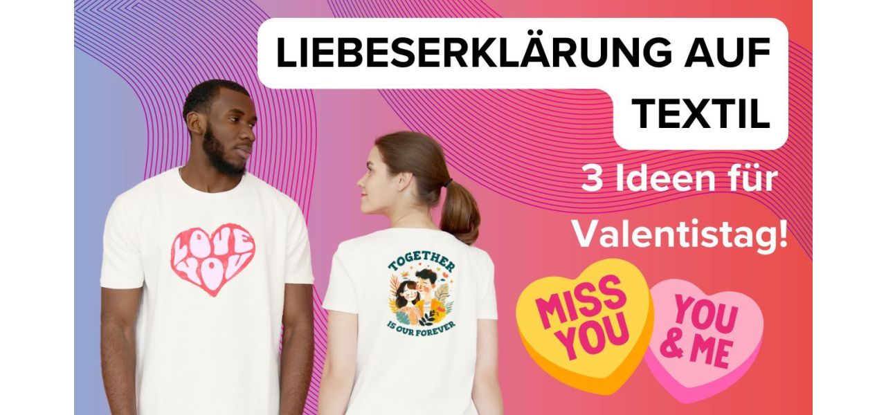Paar Geschenke Textilien bedrucken Ideen
