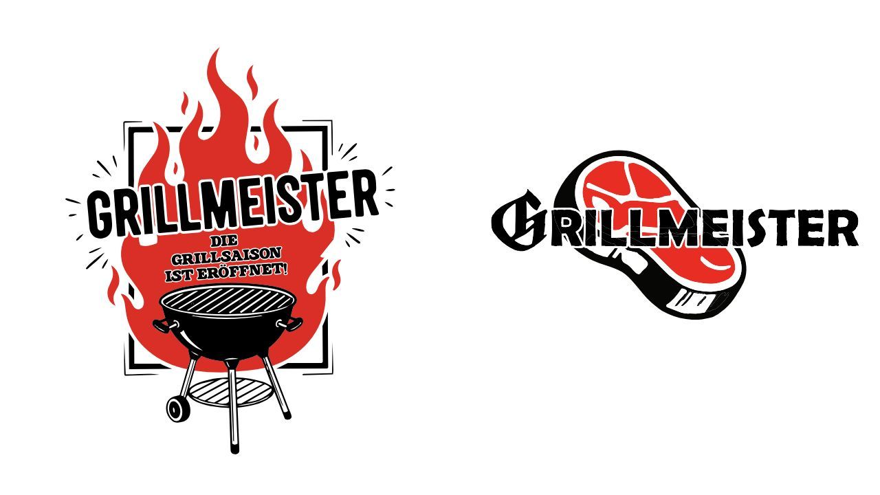 Grillen Grillmeister Design Print Logo