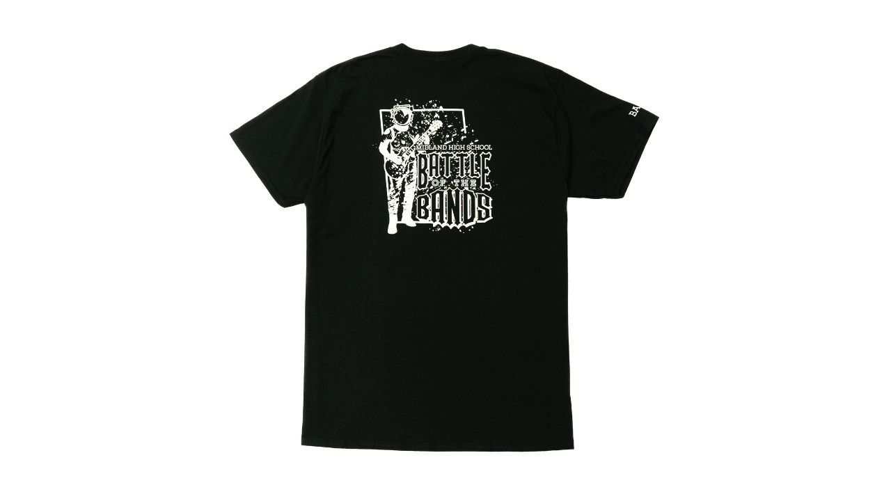 Vollflächiger Backprint Tshirt Battle of the Bands